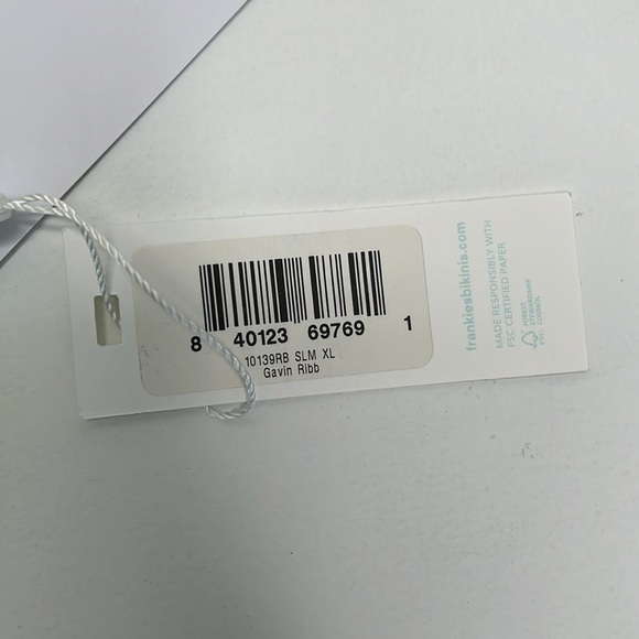 NWT Frankie’s Bikinis Gavin Ribbed bikini set XL neon green - Picture 10 of 16